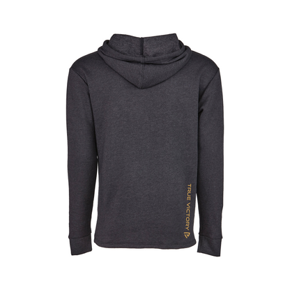 Women's RU True Black Heathered Hoodie
