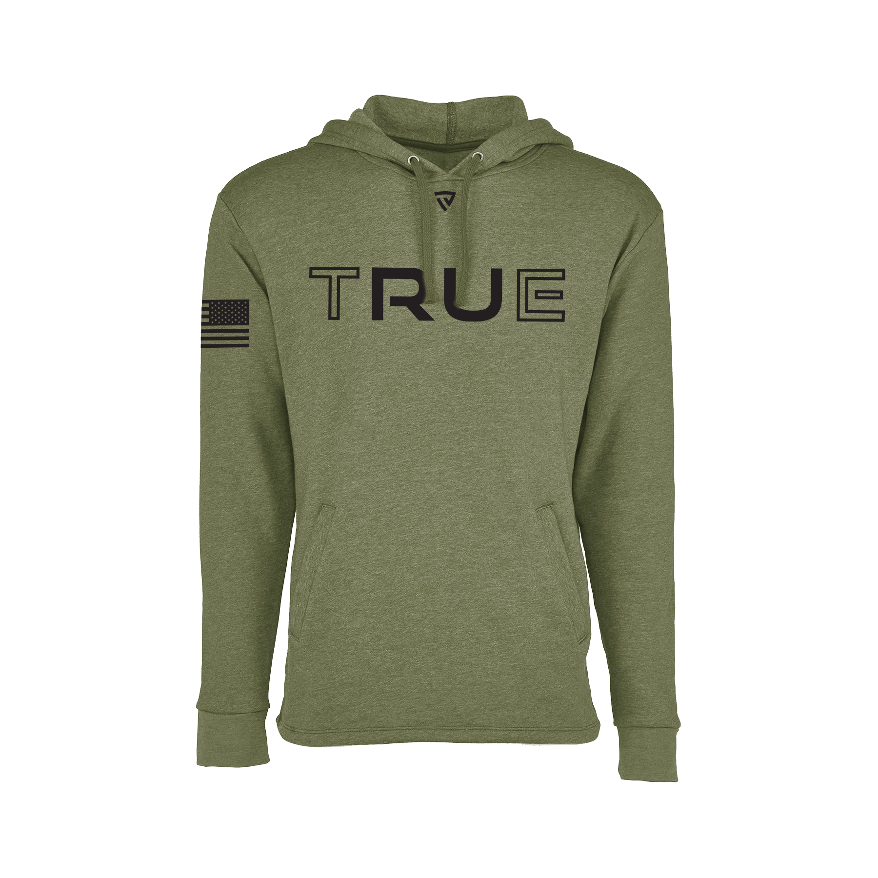 Men's RU True Military Green Heathered Hoodie