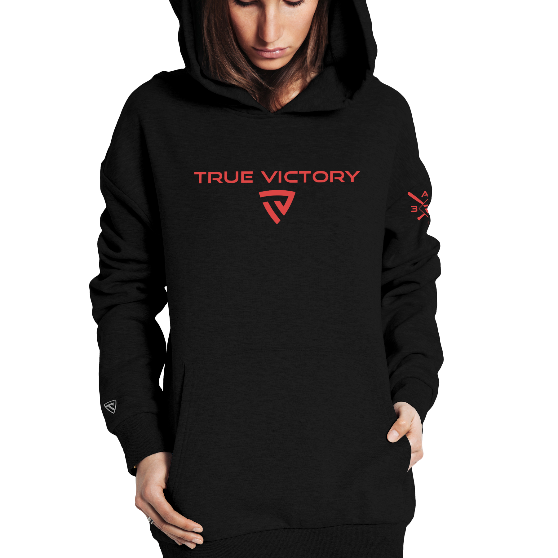 Women's Victorious Black Hoodie X AB30