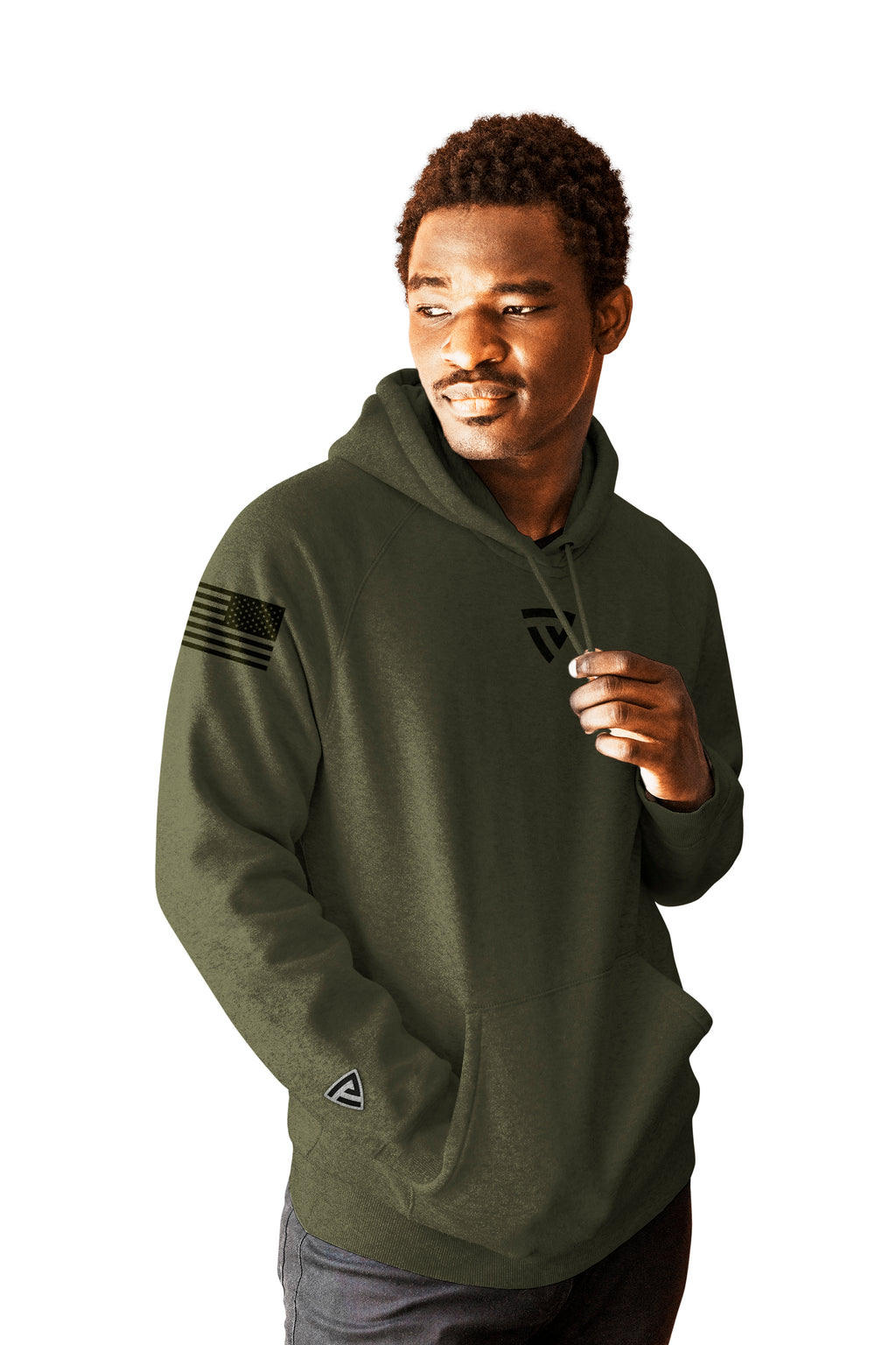 Olive green zipper hoodie deals