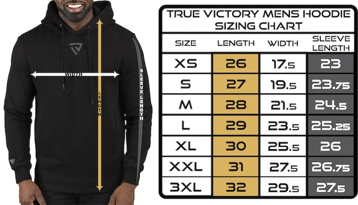 Men's Hoodie chart