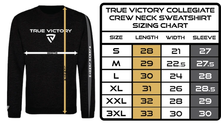 Men's Crewneck Sweatshirt chart