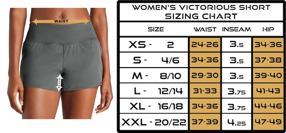 Women's Shorts chart